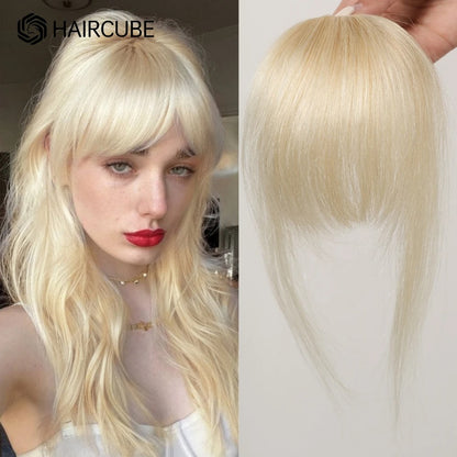 Frange - Frange à clip pour un look de star - Frange à clip réglable- Frange à clip pour changement de look temporaire - blonde