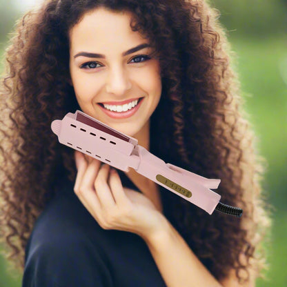 Lisseur vapeur ionique Girly Rose – Soin, brillance et style - Cheveu Soyeux