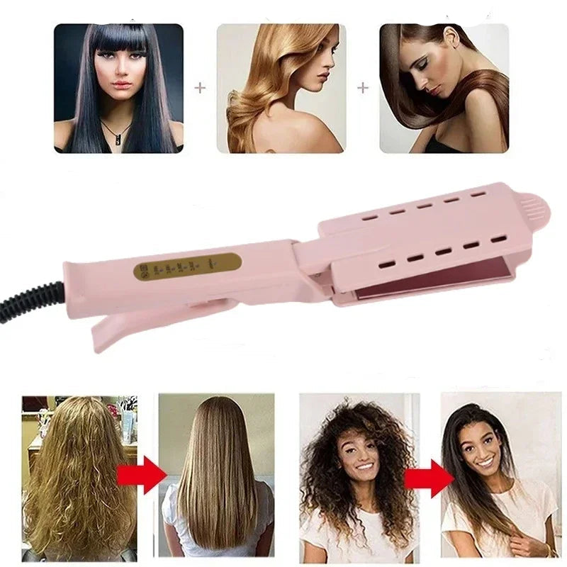 Lisseur vapeur ionique Girly Rose – Soin, brillance et style - Cheveu Soyeux