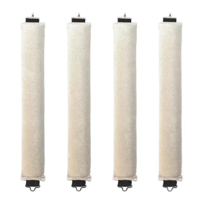 Lot de 4 bigoudis blanc  sans chaleur pour créer des boucles parfaites sans abîmer les cheveux. Ces bigoudis innovants permettent de réaliser des coiffures bouclées facilement, tout en préservant la santé des cheveux. Idéals pour un usage quotidien, ils conviennent à tous les types de cheveux et offrent une méthode douce et naturelle pour des boucles durables sans abimer les cheveux . 