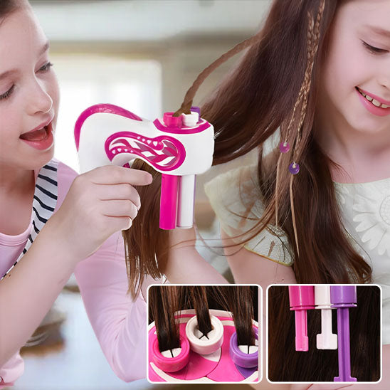 Machine automatique à tresses : Cette machine innovante permet de réaliser des tresses rapidement et facilement. Grâce à son mécanisme intelligent, elle tresse les cheveux de manière uniforme, en ajustant la tension pour obtenir des tresses serrées ou lâches selon les préférences. Idéale pour les utilisateurs à la recherche d'une solution pratique pour créer des tresses parfaites à domicile, en économisant du temps et de l'effort. Convient à différents types de cheveux . 