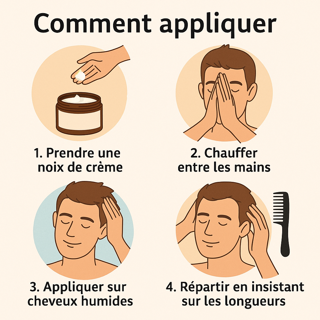 Masque hydratant cheveux soyeux -Nourissant - Cheveu Soyeux