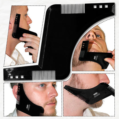 idee utilisation sur homme du peigne de contour barbe – outil de précision pour tracés nets et symétriques, idéal pour un style soigné à la maison