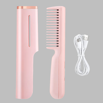 Peigne lissant chauffant- Mini portable - Cheveu Soyeux
