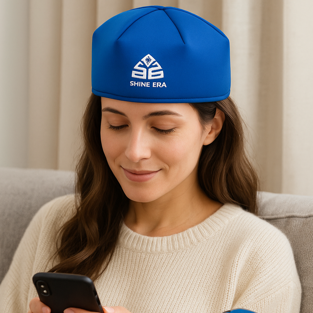 Soin cheveux- Bonnet photothérapie - Cheveu Soyeux