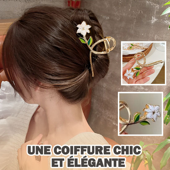 Pince à cheveux pratique et légère, idéale pour les cheveux épais ou fins.