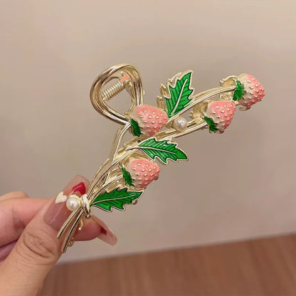 Pince à cheveux élégante en métal, pour fille, idéale pour maintenir les coiffures en place toute la journée.