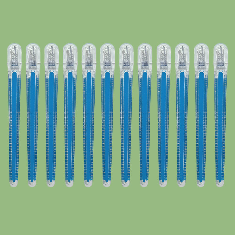 Pinces à cheveux professionnelles antidérapantes x12, couleur bleu cristal élégante, maintien ferme et confortable, idéal pour tous types de cheveux, coiffure rapide et sans effort. 