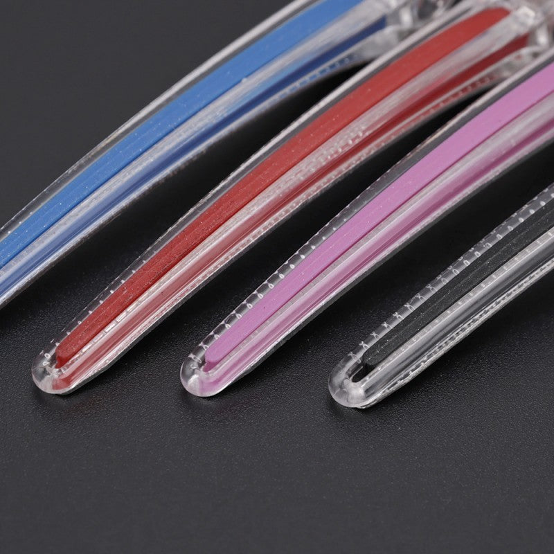 zoom sur Pinces à cheveux professionnelles antidérapantes x12, couleurs cristal élégantes, maintien ferme et confortable, pour tous types de cheveux, coiffure rapide sans effort