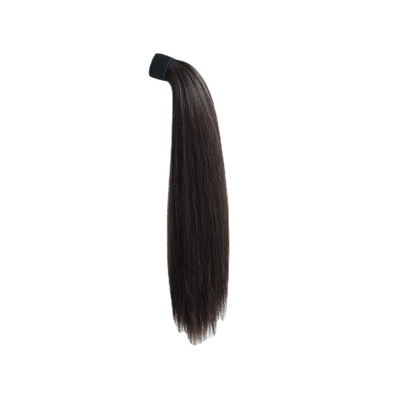 Extension queue de cheval longue et lisse – Cheveux synthétiques Brun