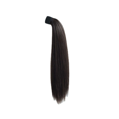Extension queue de cheval longue et lisse – Cheveux synthétiques Brun