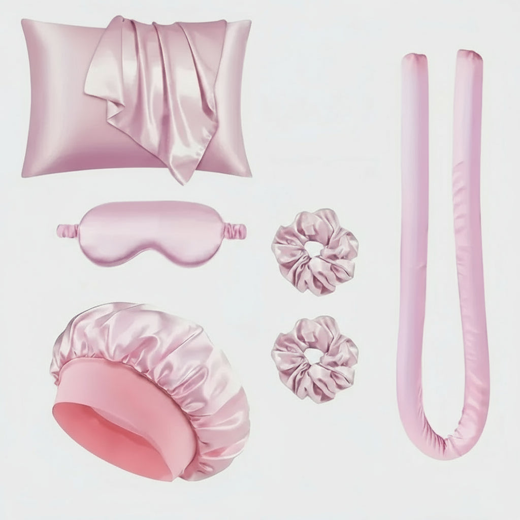 Kit de Coiffure en Soie Sans Chaleur – Coffret Beauté Nuit