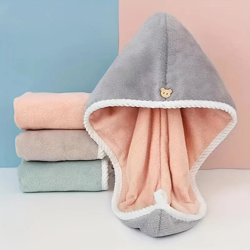 Serviette Cheveux Microfibre Ultra-Absorbante – Séchage Rapide - Cheveu Soyeux