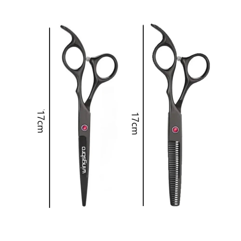 Kit ciseaux coiffure inox avec rasoir et étui