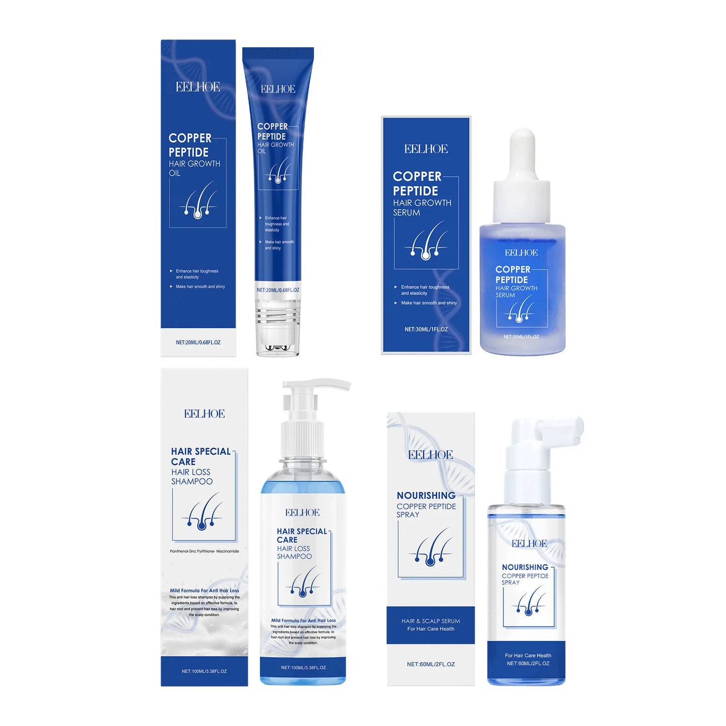 Kit Complet Soins Cheveux – Réparation à l’Acide Hyaluronique