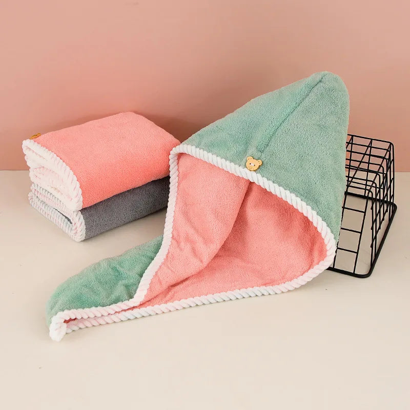 Serviette Cheveux Microfibre Ultra-Absorbante – Séchage Rapide - Cheveu Soyeux