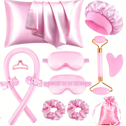 Kit de Coiffure en Soie Sans Chaleur – Coffret Beauté Nuit