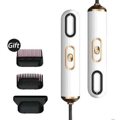 Sèche-cheveux innovant couleur blanche – technologie avancée pour un séchage rapide, silencieux et respectueux de la fibre capillaire