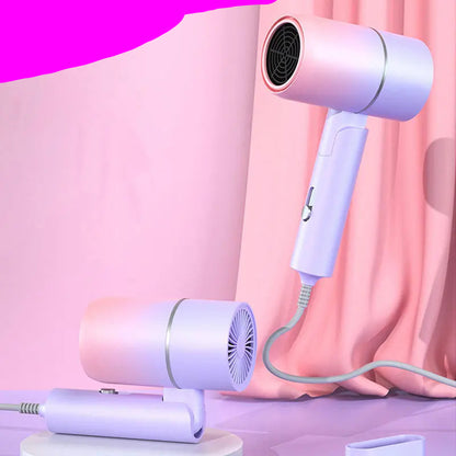 Sèche-cheveux pliable de voyage – design coloré et format compact à emporter partout