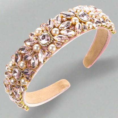 Serre-Tête Strass et Perles Rétro - Elégance intemporelle