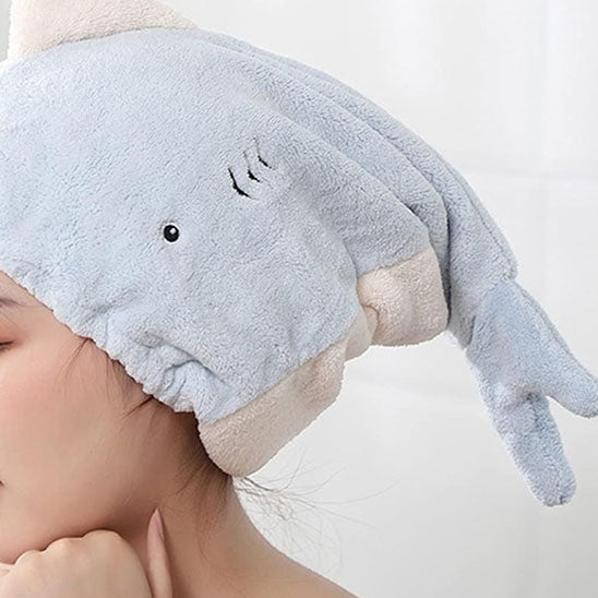 Serviette cheveux- Requin - Adulte et enfant