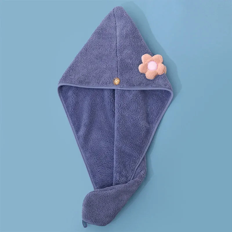 Serviette pour cheveux microfibre - Floral - Cheveu Soyeux
