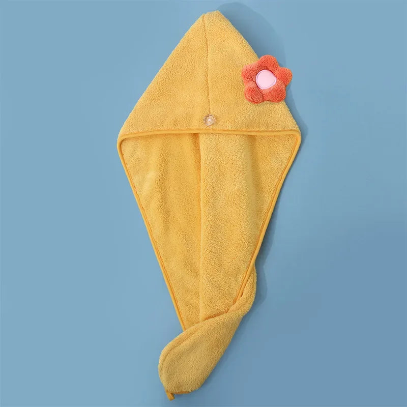 Serviette pour cheveux microfibre - Floral - Cheveu Soyeux