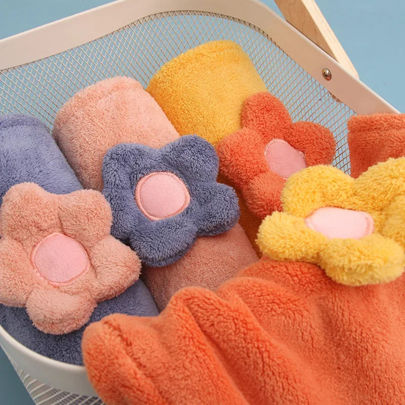 Serviette pour cheveux microfibre - Floral - Cheveu Soyeux