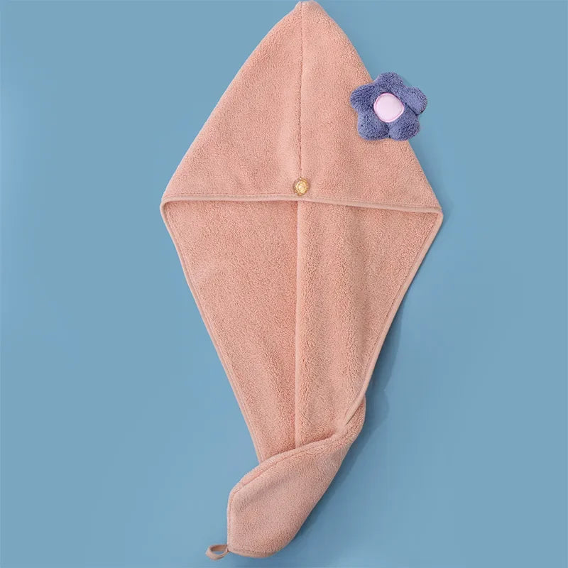 Serviette pour cheveux microfibre - Floral - Cheveu Soyeux