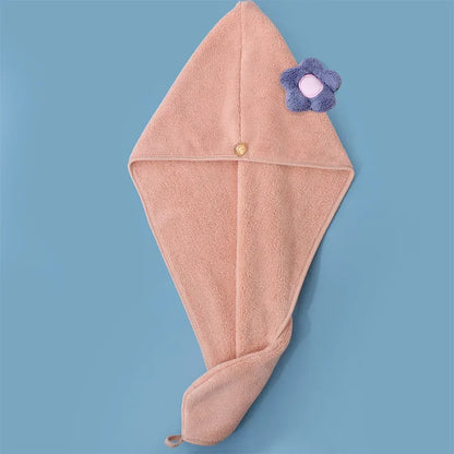 Serviette pour cheveux microfibre - Floral - Cheveu Soyeux