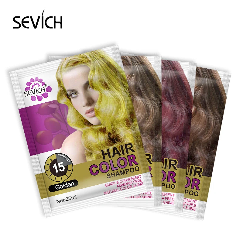Shampoing colorant SEVICH rapide 15 min teinte dorée pour brillance naturelle