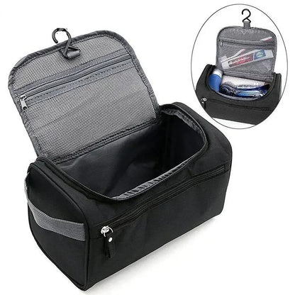 Trousse de toilette ouverte avec des poches 