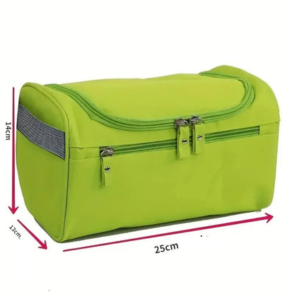 Trousse de toilette de dimensions 25 x 14 x 13 cm, avec un design pratique et fonctionnel, idéale pour organiser vos produits de soin et accessoires