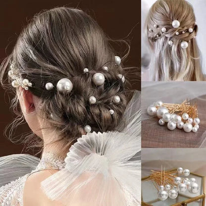 Deux mariées coiffées, Épingles à cheveux ornées de perles élégantes, parfaites pour ajouter une touche de sophistication à vos coiffures. 