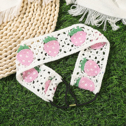 Bandeau cheveu-Artisanal Crochet fleuri - Cheveu Soyeux