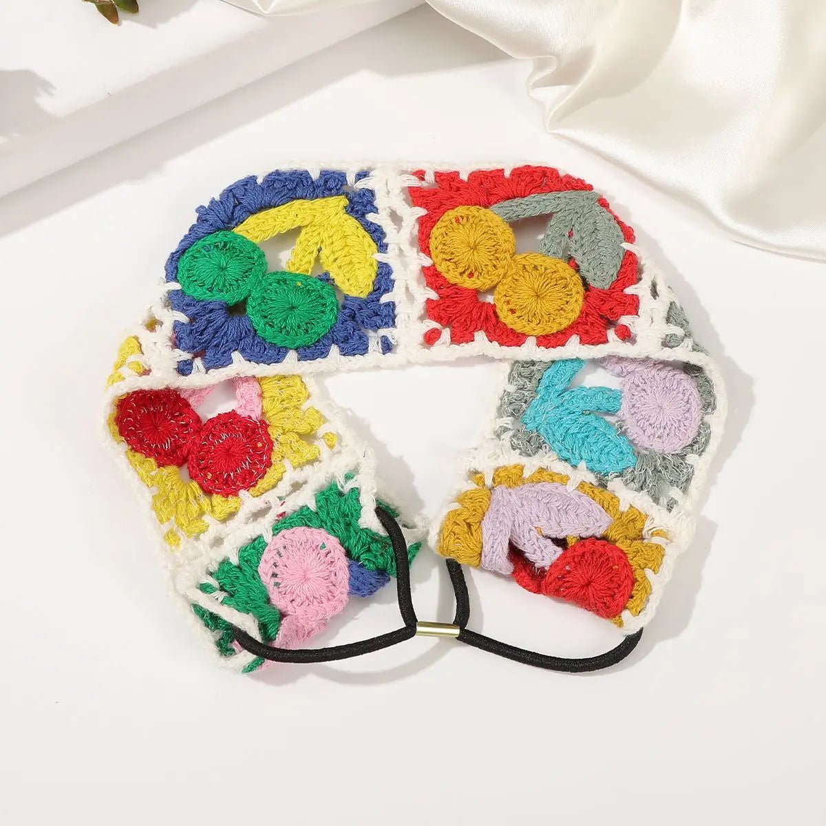 Bandeau cheveu-Artisanal Crochet fleuri - Cheveu Soyeux