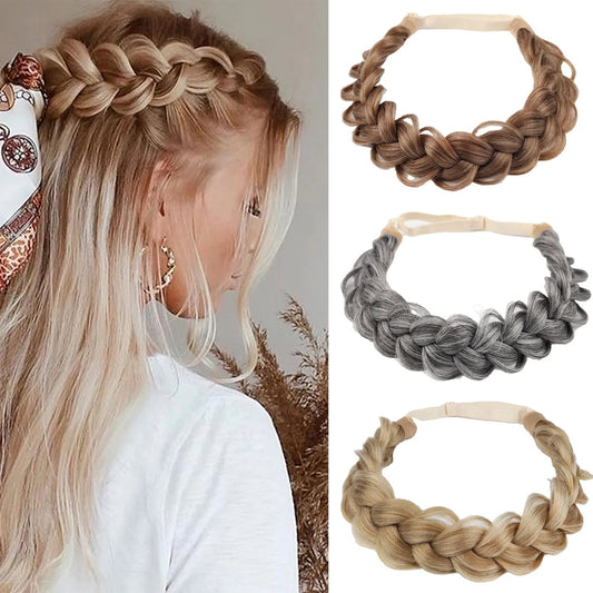 Bandeau femme - Couronne imitation cheveux tressés - Cheveu Soyeux