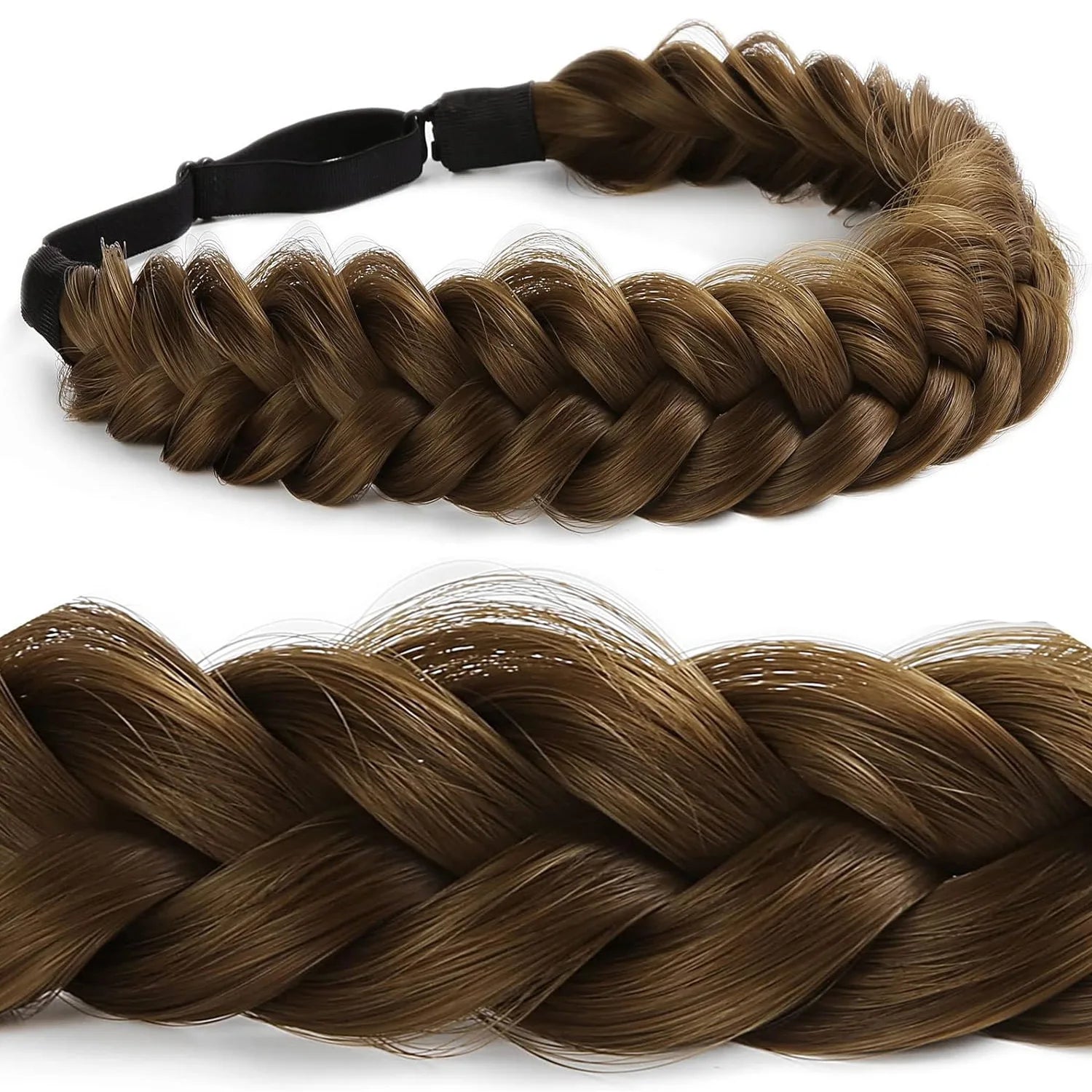 Bandeau femme - Couronne imitation cheveux tressés - Cheveu Soyeux