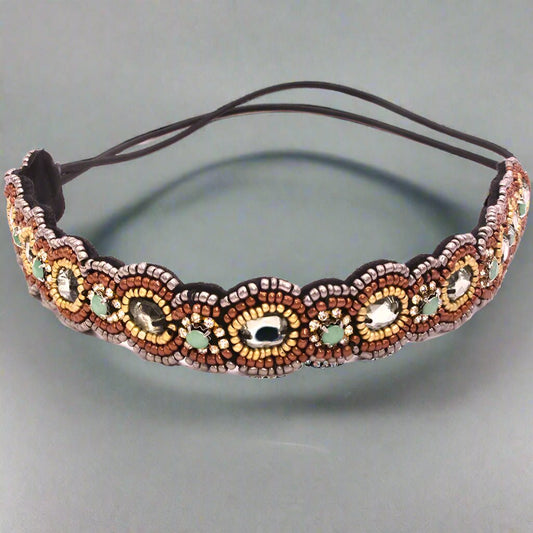 Bandeau femme - Perles et Pierres - Cheveu Soyeux