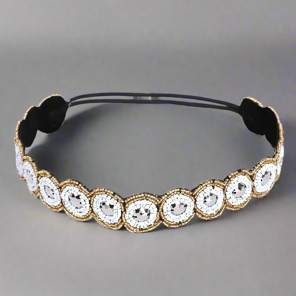 Bandeau femme - Perles et Pierres - Cheveu Soyeux