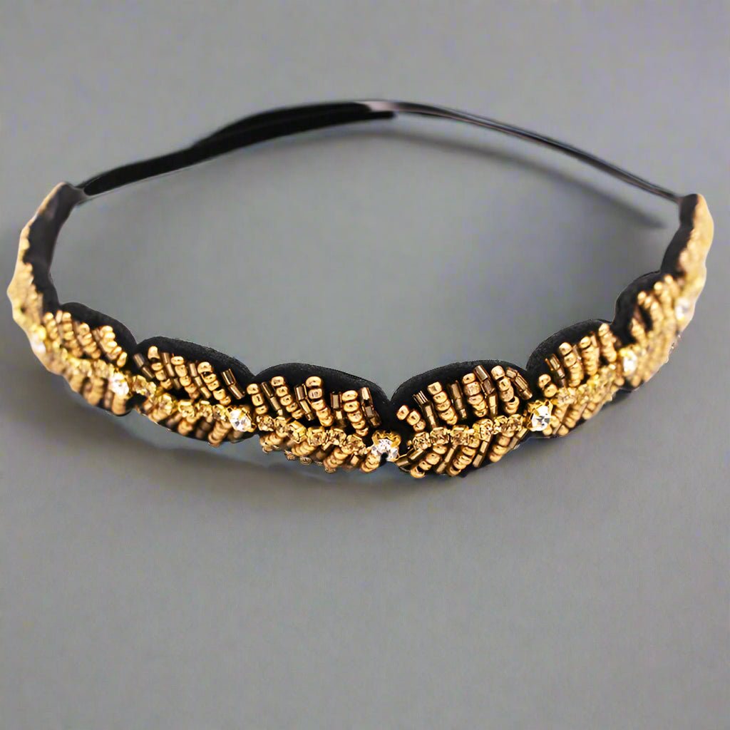 Bandeau femme - Perles et Pierres - Cheveu Soyeux