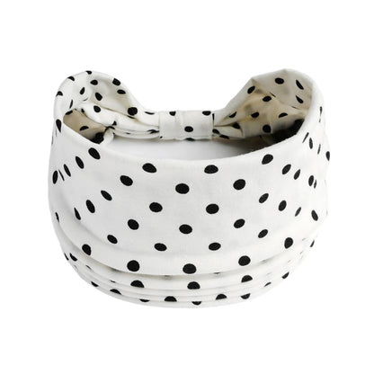 Bandeau pour cheveux - Large - A pois - Cheveu Soyeux