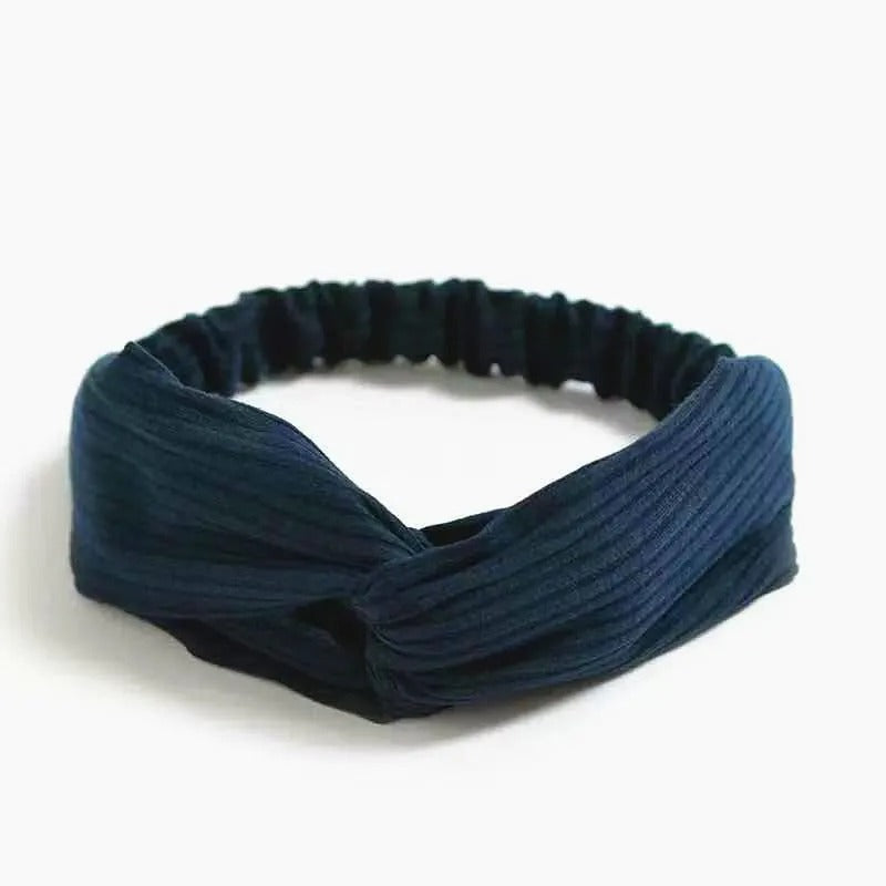 bandeau pour cheveux - bandeau marine - bandeau élastique - bandeau bleu marine