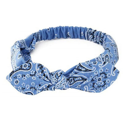 bandeau pour cheveux - bandeau bleu - bandeau bohème - tendance fille