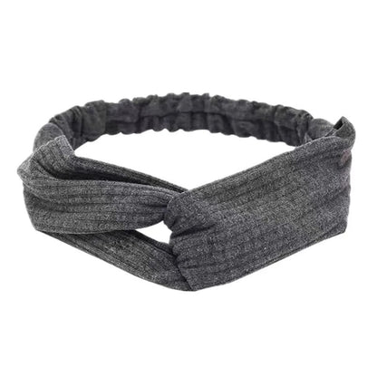 bandeau pour cheveux - bandeau gris foncé - bandeau élastique - bandeaugris foncé