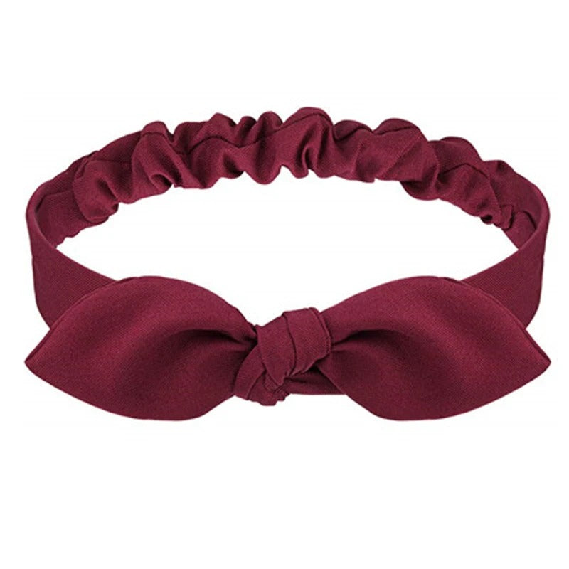 Bandeau rouge - Bandeau avec nœud rouge - Bandeau élastique - Bandeau cheveux