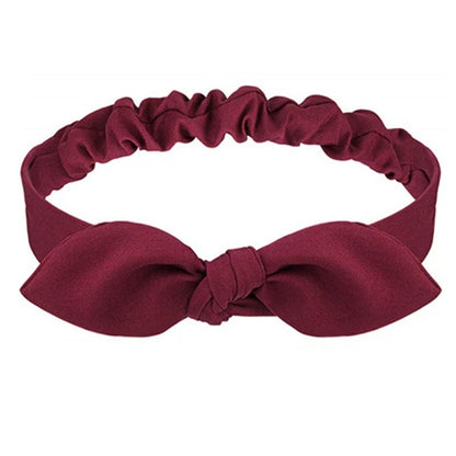 Bandeau rouge - Bandeau avec nœud rouge - Bandeau élastique - Bandeau cheveux