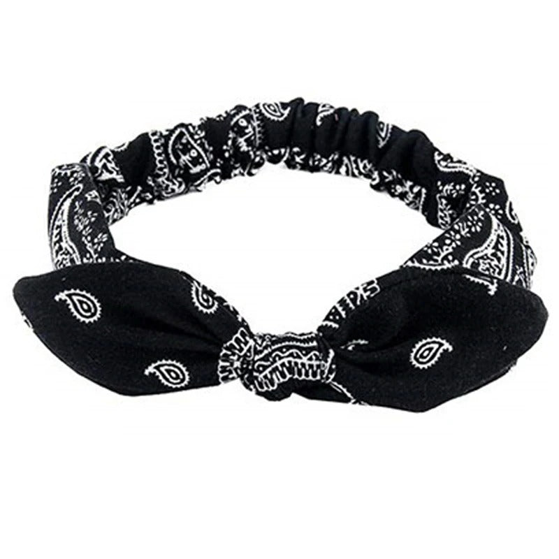 bandeau bohème noir - bandeau bohème - style bohème - bandeau plage