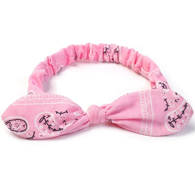 bandeau pour cheveux - bandeau rose - bandeau élastique - bandeau rose