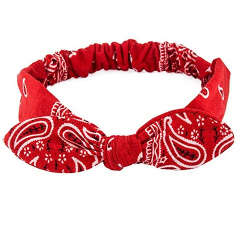 Bandeau bohème - Bandeau bohème rouge